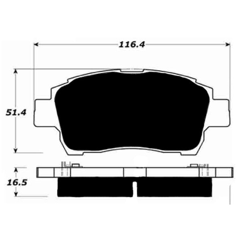 Porterfield Brake Pads for 2005 TOYOTA PRIUS