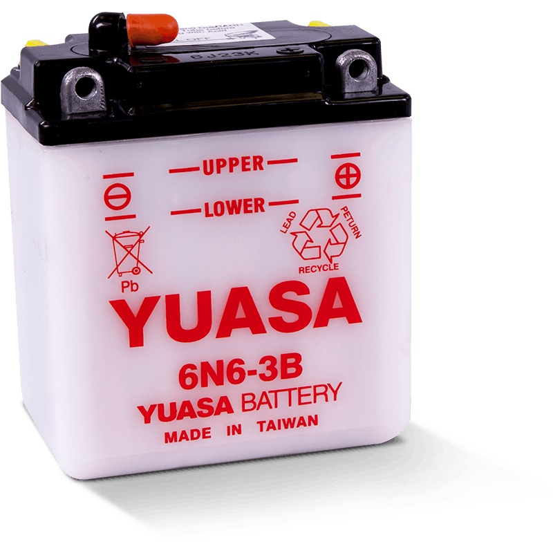 Yuasa 6N6-3B Conventional 6 Volt Battery