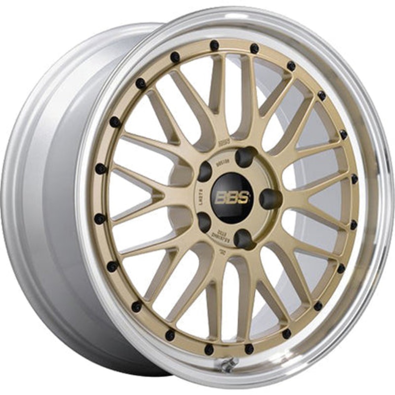 BBS LM 19×10 5×120 ET37 Gold Center / Diamond Cut Lip Wheel -82mm PFS/Clip Required | LM404GPK