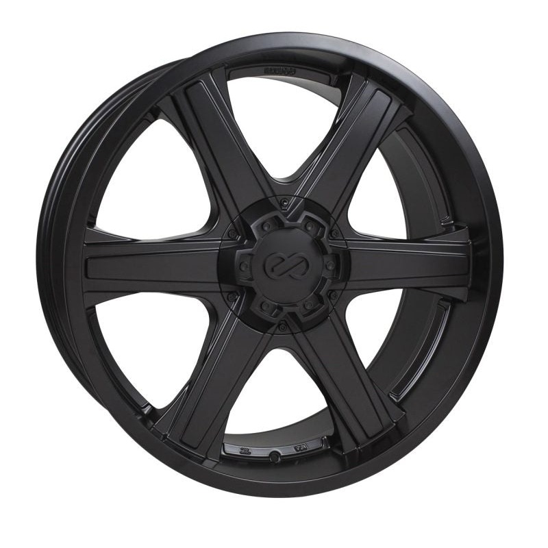 Enkei BHAWK 22×9.5 6×139.7 15mm Offset 108mm Bore Black Wheel