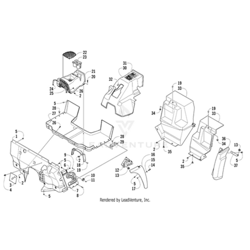Fender Panel – Inner by Arctic Cat