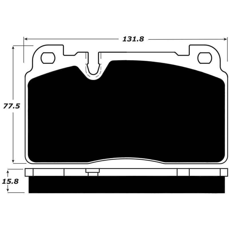 Porterfield Brake Pads for 2017 PORSCHE MACAN – Base