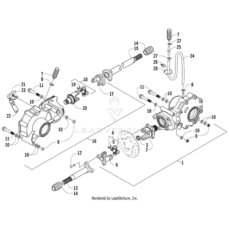 Yoke, Front End – Assembly By Arctic Cat