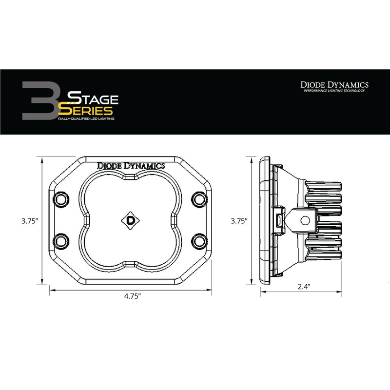 Diode Dynamics DD SS Cover: Square / Clear (DD6261)