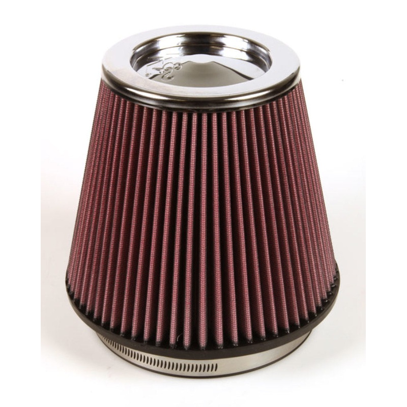 K&N Round Tapered Universal Air Filter 6in Flange ID x 7.5in Base OD x 5in Top OD x 6.5in Height