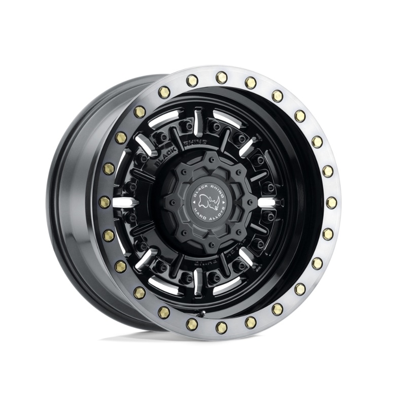 20×9.5 Black Rhino Abrams Gloss Gun Black w/Machined Dark Tint