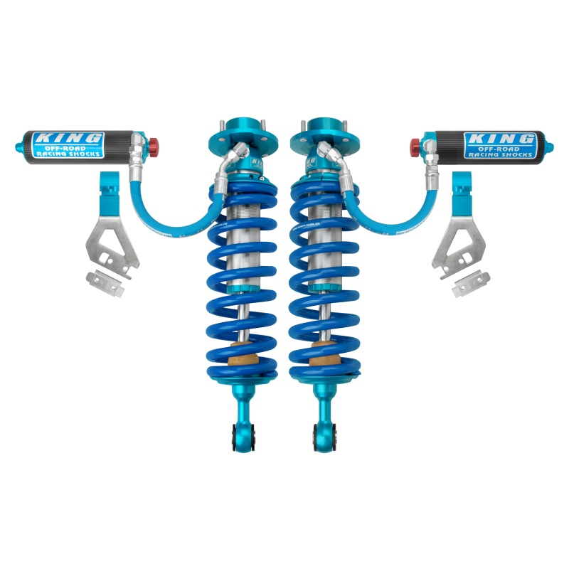King Shocks 2022+ Toyota Tundra  Front 2.5 Dia w/ Remote Reservoir Coilover & Adjuster (Pair)