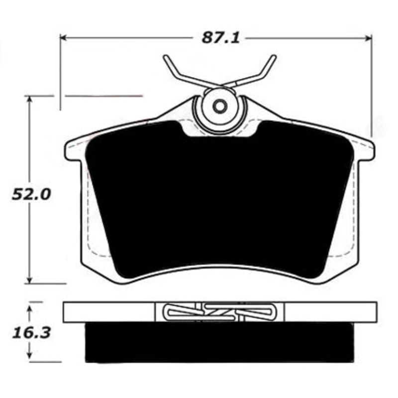 Porterfield Brake Pads for 2014 VOLKSWAGEN JETTA GLi w/ 312mm FD 253mm RD
