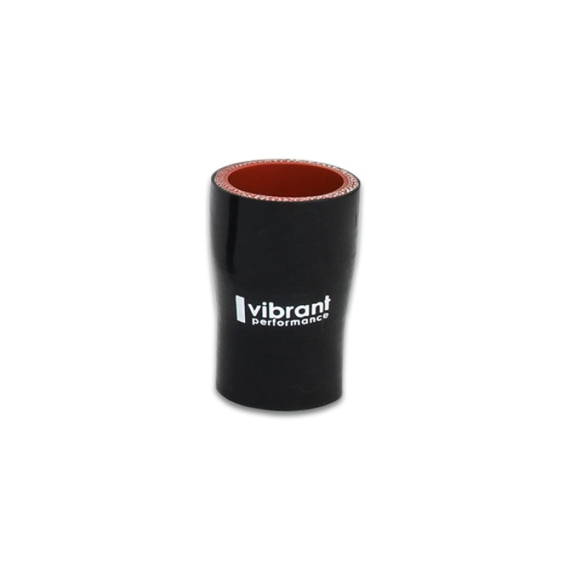 Vibrant Silicone Reducer Coupler 1.625in ID x 1.375in ID x 3.00in Long – Black