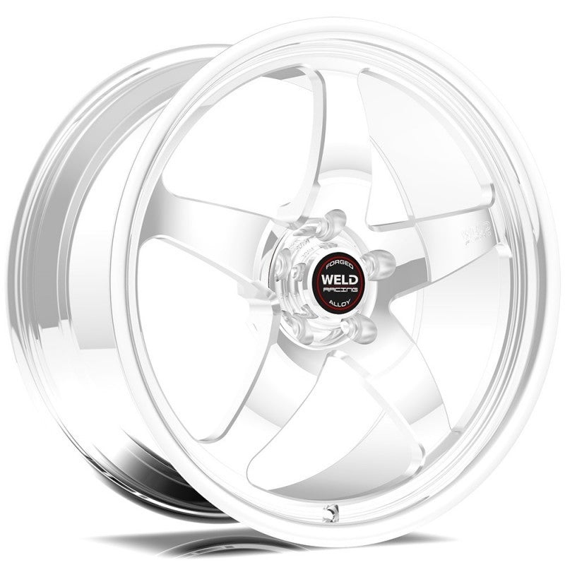 Weld S71 17×10.5 / 5×4.75 BP / 7.2in. BS Polished Wheel (High Pad) – Black Single Beadlock MT