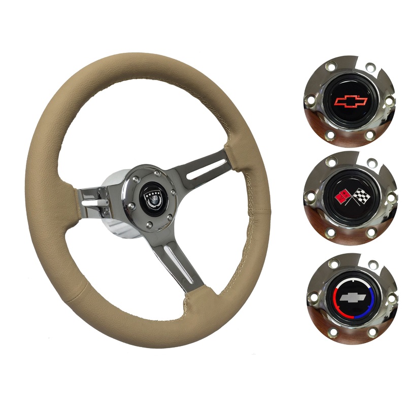 1967 Corvette Steering Wheel Kit | Tan Leather | ST3012TAN