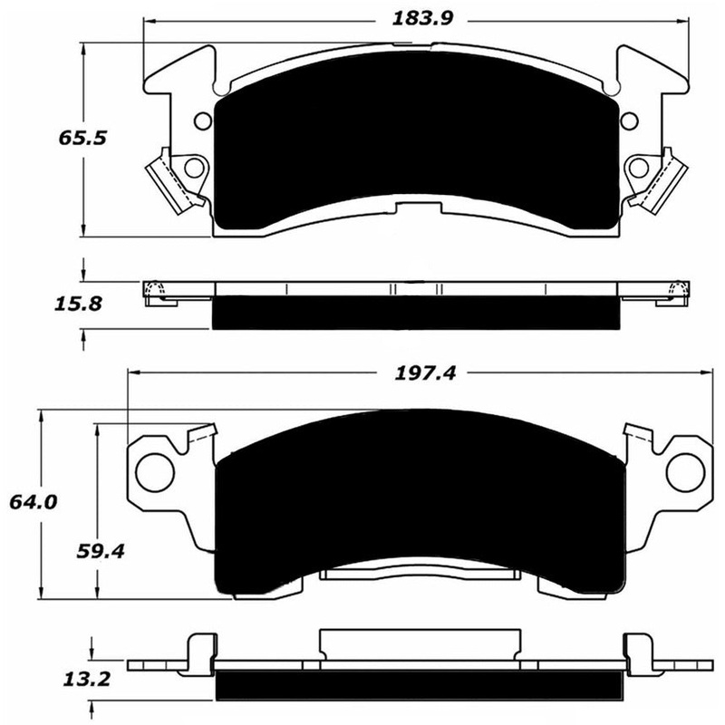 Porterfield Brake Pads for 1974 CHEVROLET CHEVELLE Wagon