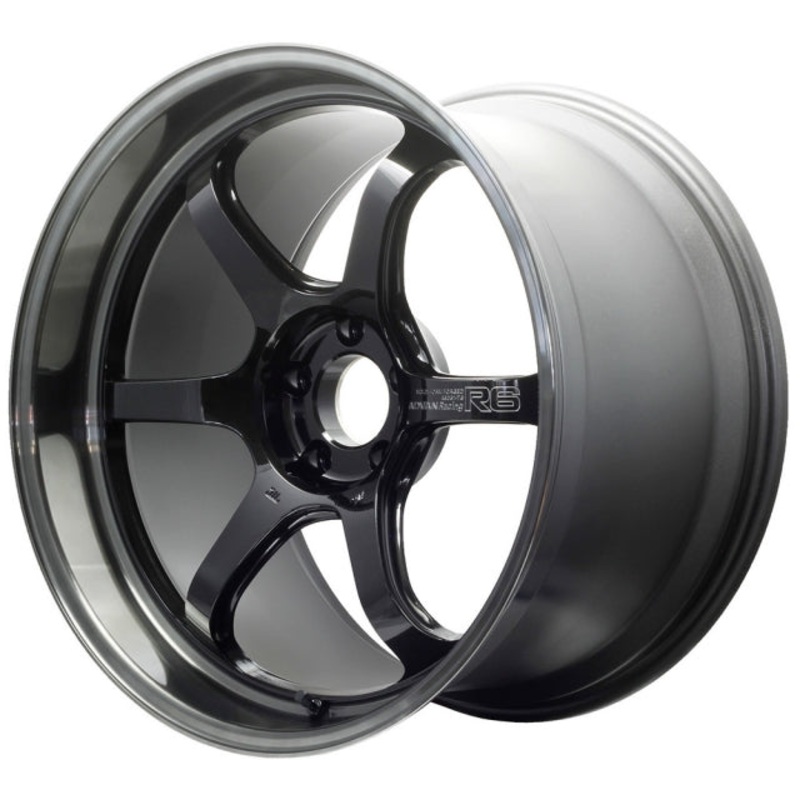 Advan Racing R6 Wheel – 20×12.0 +20 | 5×114.3 | Machining & Black Coated Graphite