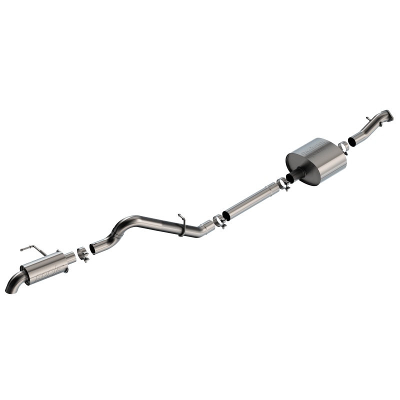Borla 21-22 Ford Bronco 2.7L 2DR/4DR T-304 Stainless Steel Cat-Back Touring Exhaust – Brushed