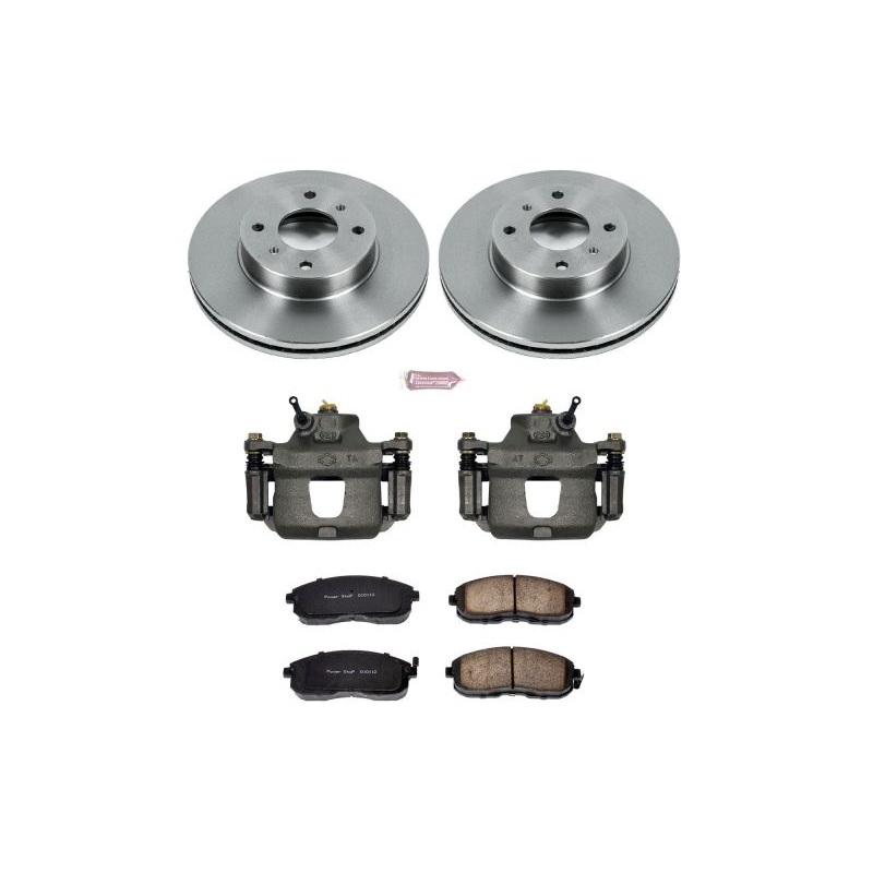 Power Stop Front Autospecialty Brake Kit w/ Calipers Nissan Altima 1993-2001 / Sentra 2000-2006 | KCOE749