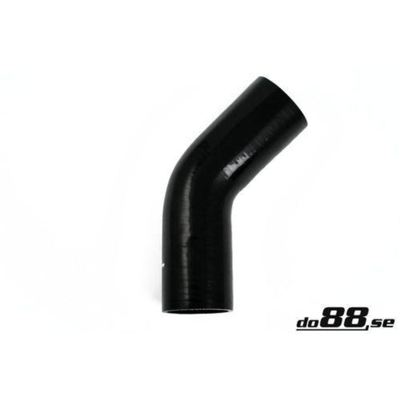 Silicone Hose Black 45 degree 2,5” (63mm)