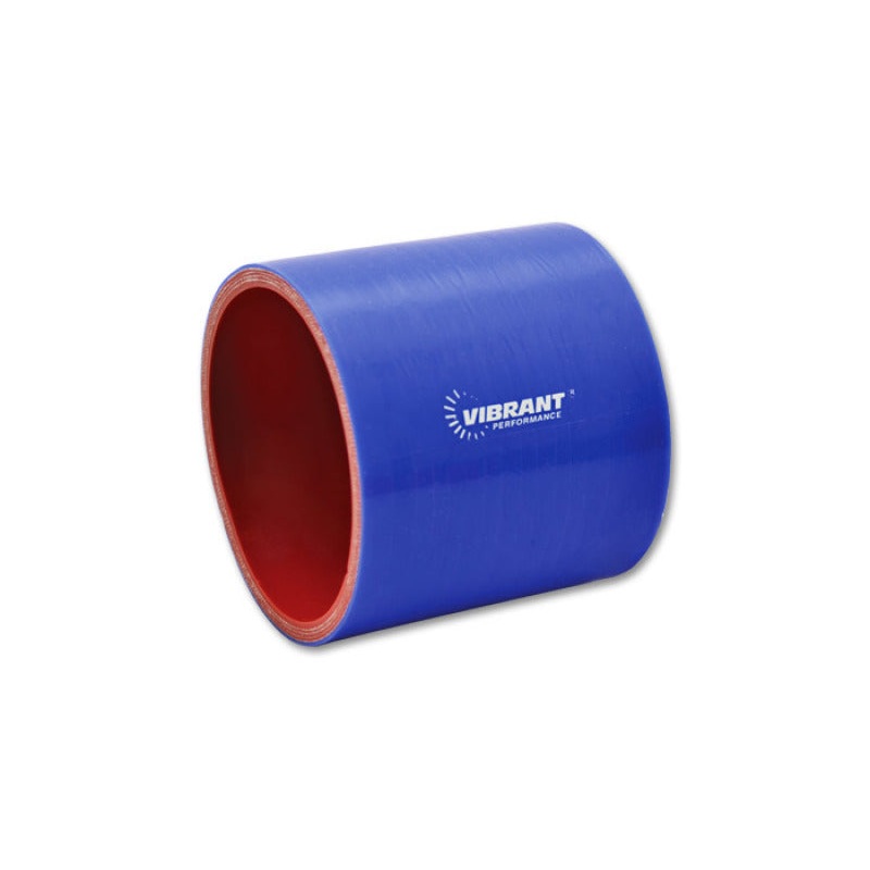 Vibrant 4 Ply Reinforced Silicone Straight Hose Coupling – 5in I.D. x 3in long (BLUE)
