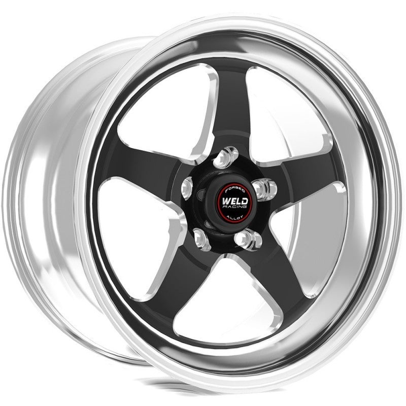 Weld S71 18×10.5 / 5x115mm BP / 5.6in BS Black Wheel (High Pad) – Non-Beadlock