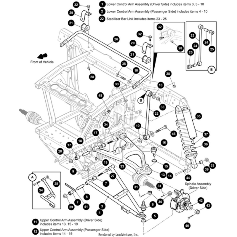 A-Arm – Front Upper Left Met Orange- (Includes Items 13 15 – 19) (For Havoc Models Only) by Arctic Cat