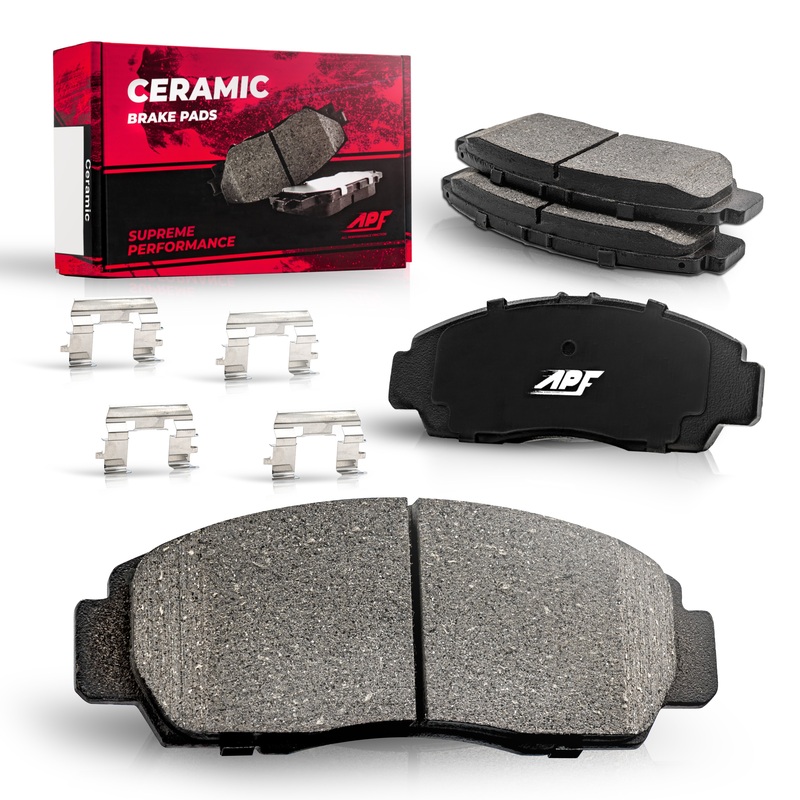APF Front Ceramic Carbon Fiber Brake Pads for 2006-2011 Cadillac DTS