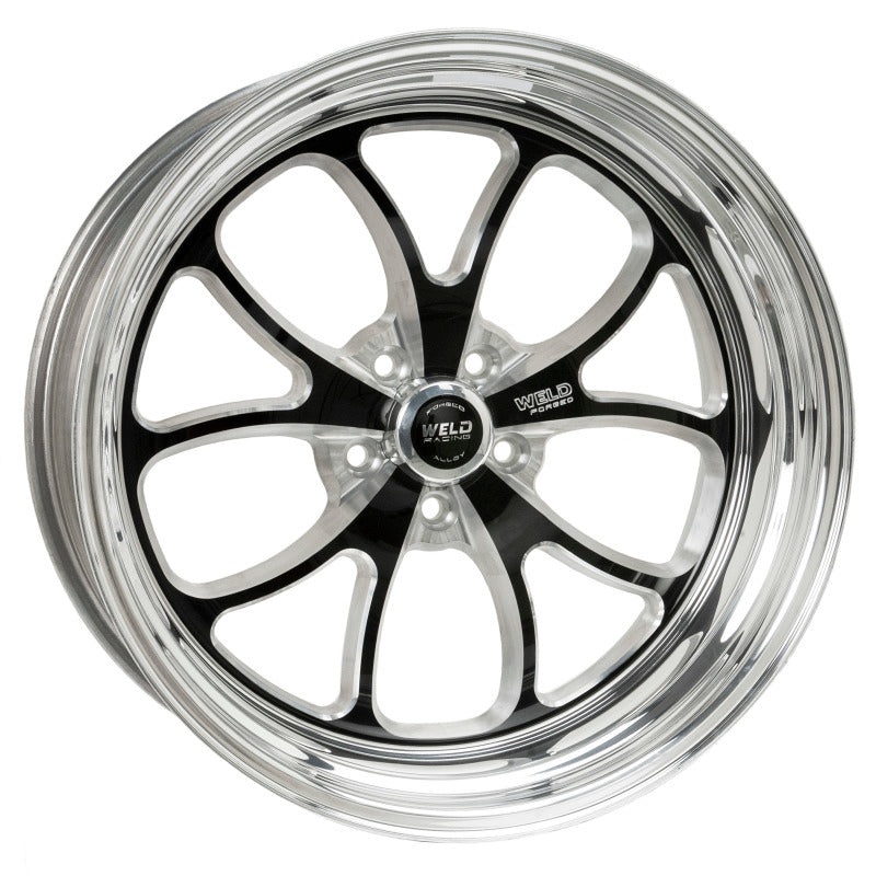Weld S76 20×17.5 / 5×4.75 BP / 8.4in. BS Black Wheel (Medium Pad) – Non-Beadlock