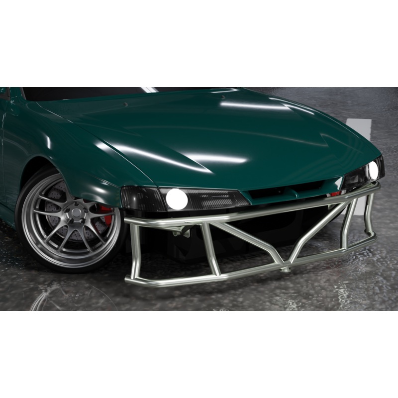 True Focus Fabrication – Nissan 240SX S14 – Front Dual Row Bash Bar