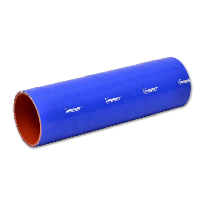 Vibrant 4 Ply Reinforced Silicone Straight Hose Coupling – 2.75in I.D. x 12in long (BLUE)