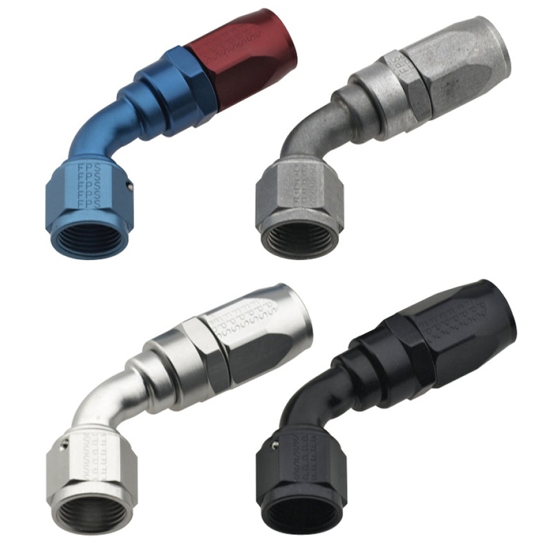 Fragola -10AN x 60 Degree Power Flow Hose End – Black