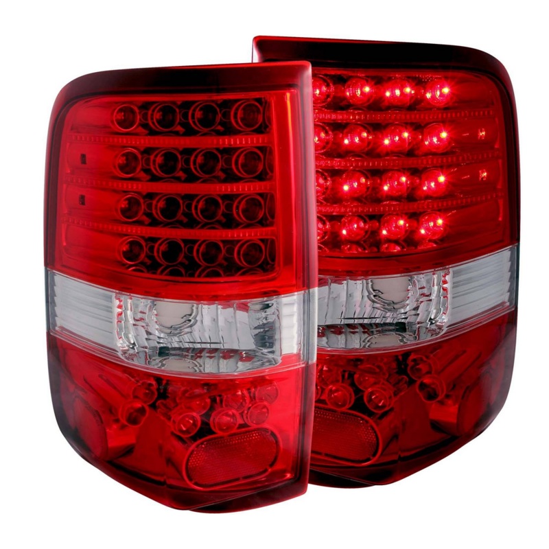ANZO 2004-2008 Ford F-150 LED Taillights Red/Clear