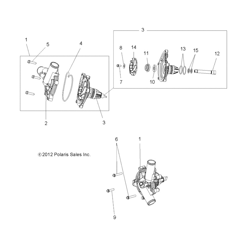 Water Pump Assembly by Polaris