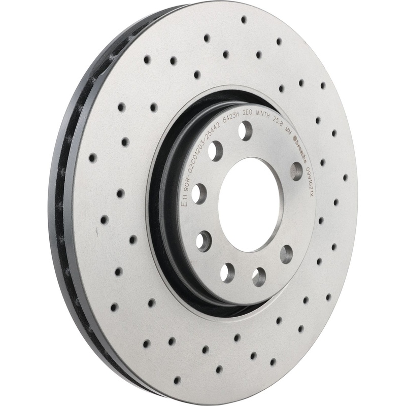 XTRA Drilled Front Disc Brake Rotor – 09.9162.1X