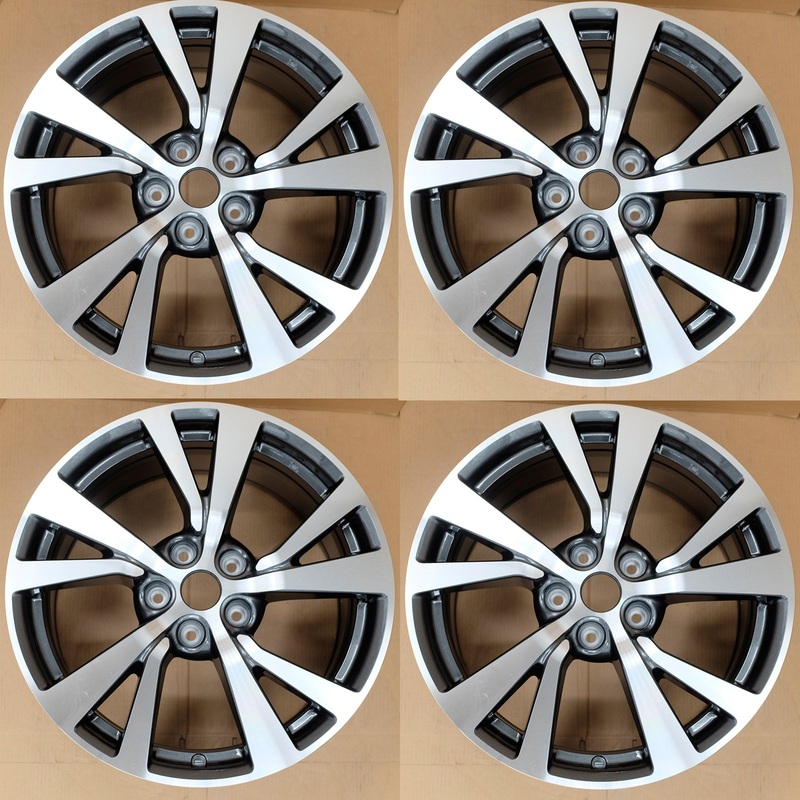 18 SET OF 4 18×8.5 MACHINED GREY Wheel for NISSAN MAXIMA 2016-2018 OEM Design Replacement Rim