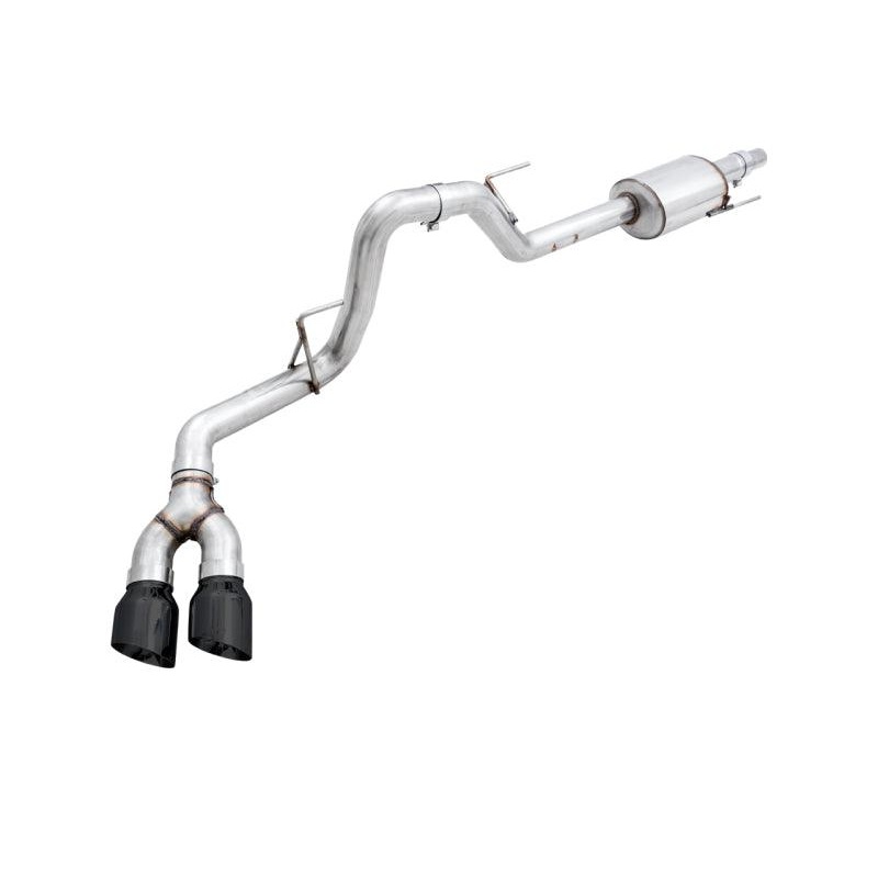AWE Tuning 15-20 Ford F-150 0FG Single Exit Performance Exhaust System w/4.5in Diamond Black Tips