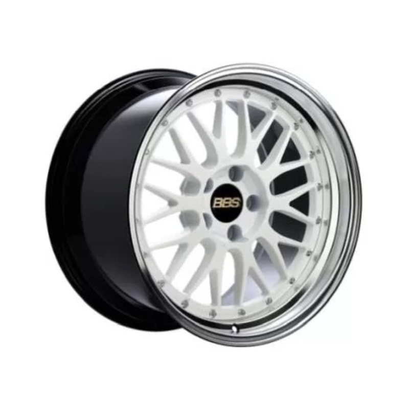 BBS LM 17×8.5 5×120 ET18 White w/ Blue Metallic Flake / Diamond Cut Lip Wheel 82mm PFS/Clip Required | LM276WBP-BKBD