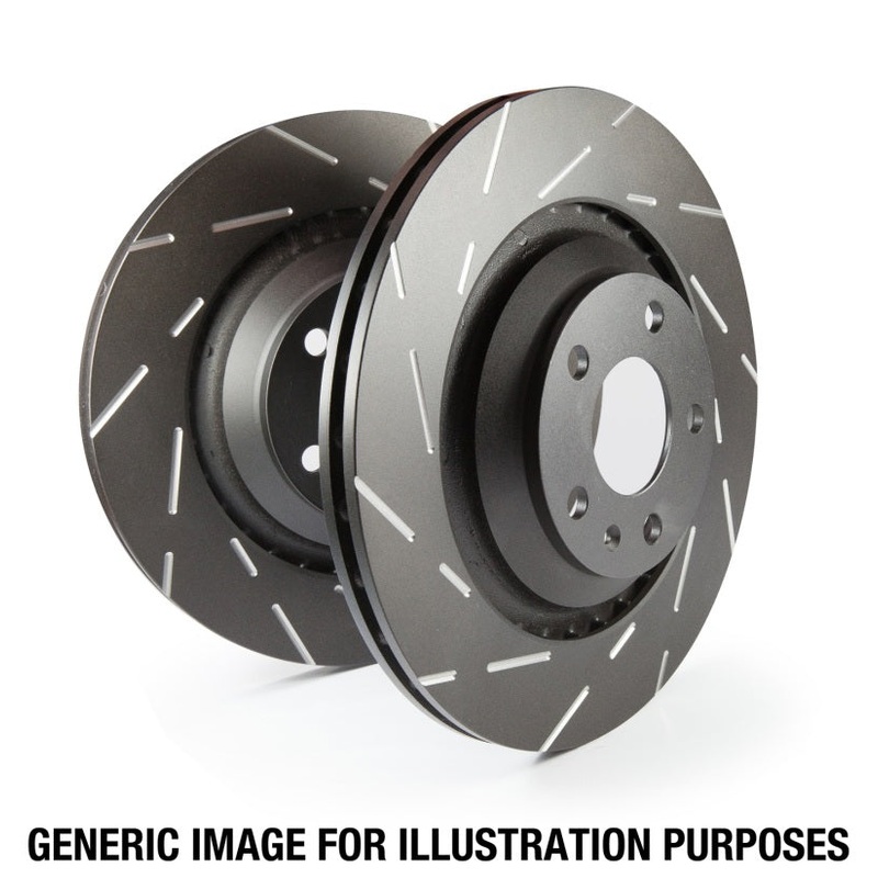 EBC 14+ Ford Fiesta ST 1.6L USR Slotted Front Rotors (10.9in Rotors)