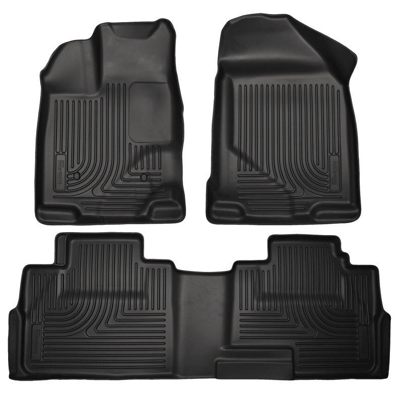 Husky Liners 07-13 Ford Edge / 07-13 Lincoln MKX Weatherbeater Black Front & 2nd Seat Floor Liners