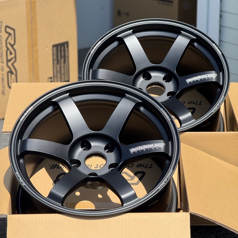 Volk Racing TE37 Saga S-Plus 18×10 +25, 18×11 +34 5×120 Matte Black (SET)