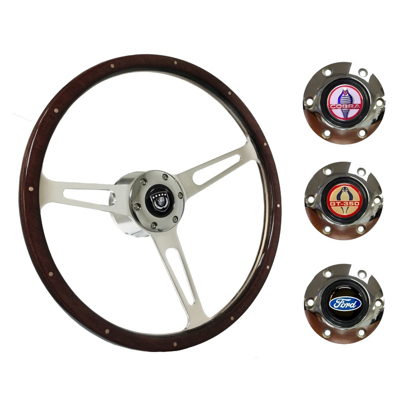1984-04 Ford Mustang Steering Wheel Kit | Deluxe Espresso Wood | ST3553A