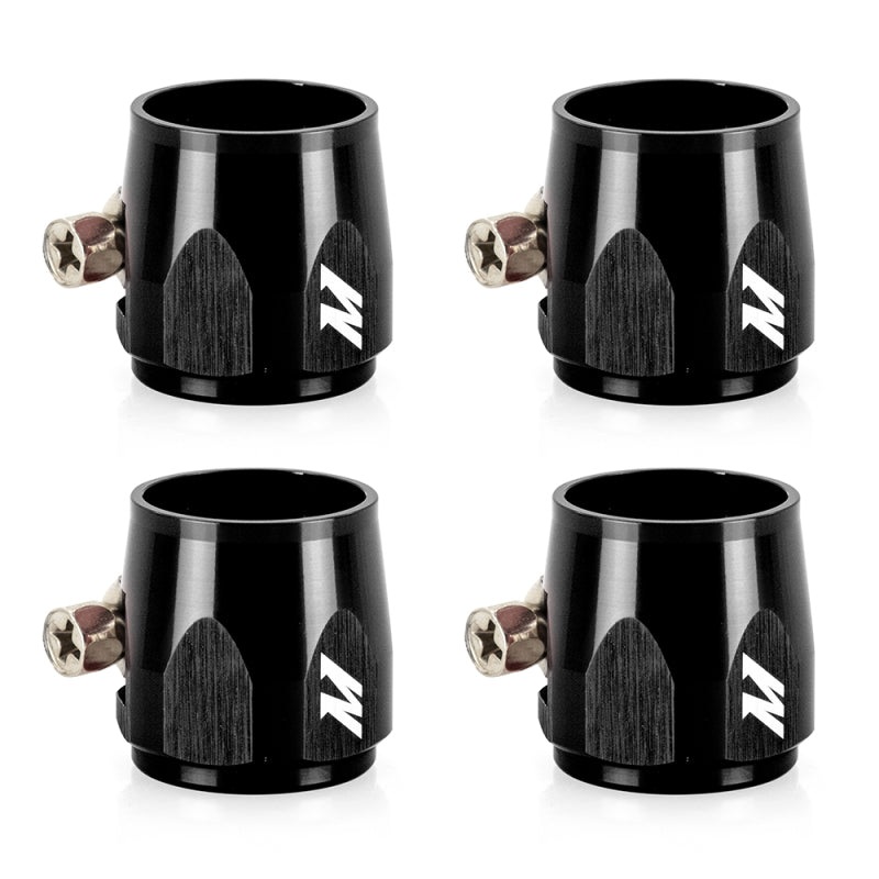 Mishimoto Aluminum -4AN Hex Finishers – Black