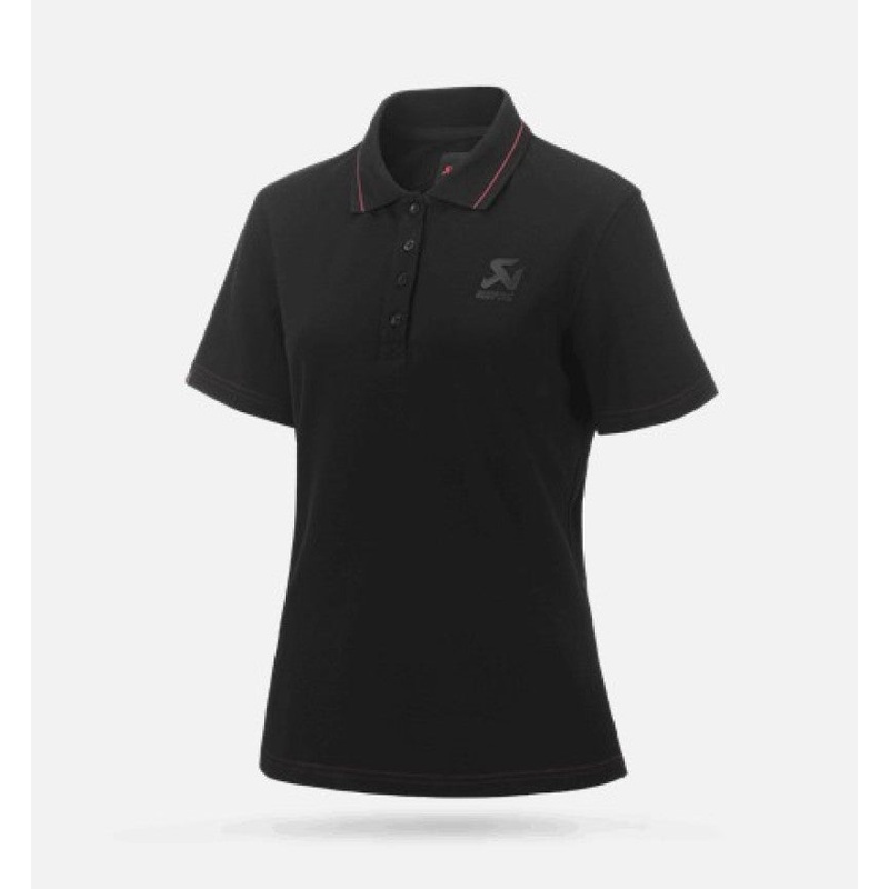 Akrapovic Corpo Polo Black Womens – S