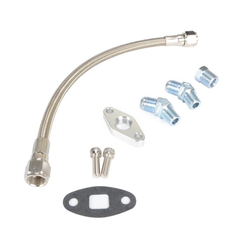 Mitsubishi TE06H TD07 TD08 Turbo Oil Drain Line Kit