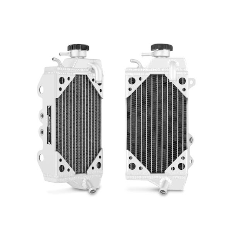 Mishimoto Right Braced Aluminum Dirt Bike Radiator | 2010-2012 Kawasaki KX450F -cyl (MMDB-KX450F-10RX)
