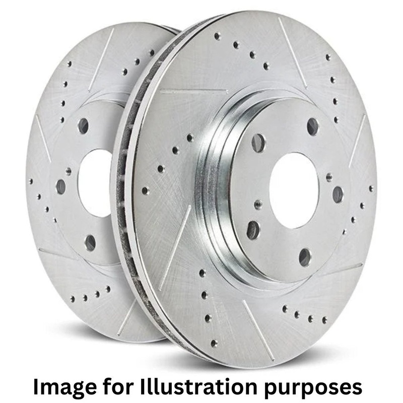 PowerStop Evolution Front Drilled & Slotted Rotors | 22+ Civic Si, 23+ Integra A-Spec
