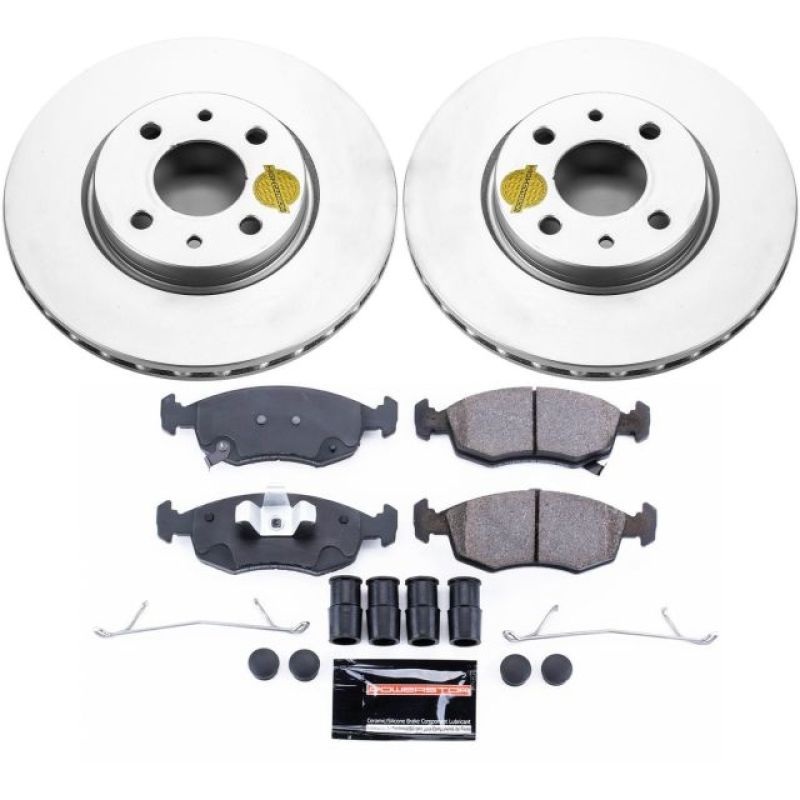 PowerStop Power Stop 12-18 Fiat 500 Front Z23 Evolution Sport Coated Brake Kit