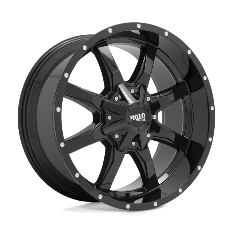 Moto Metal Wheels MO970 20″ 8×170 Gloss Black With Milled Lip