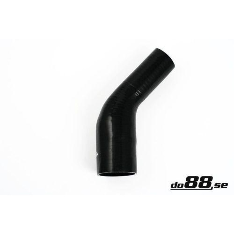 Silicone Hose Black 45 degree 2,375 – 3” (60 – 76mm)