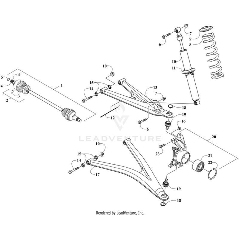 Spring, Suspension – Black By Arctic Cat