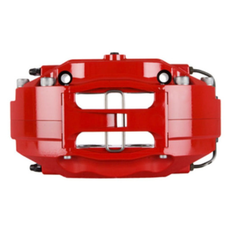 StopTech 08-13 BMW M3/11-12 1M Coupe Rear Red ST-40 Calipers 355×32 Slotted Rotors Pads & SS Lines