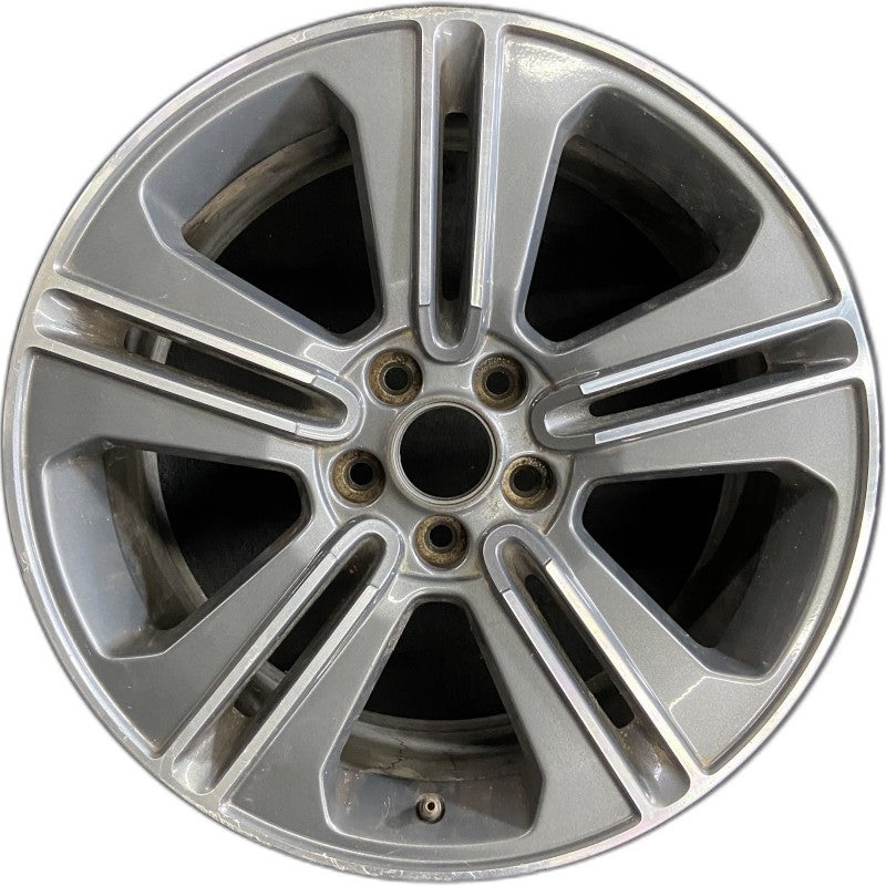 19″ MUSTANG 13-14 19×8.5 TPMS machined edges inlay 5 split spoke straight spoke inner U Original OEM Wheel Rim