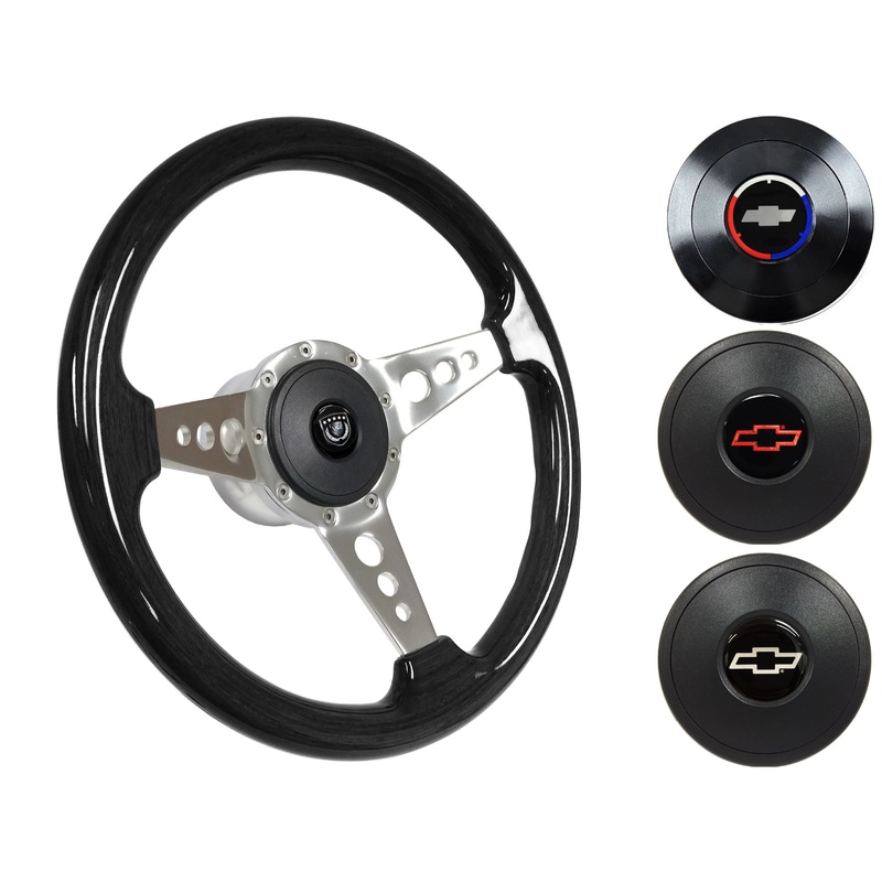 1990-2005 Corvette Steering Wheel Kit | Black Ash Wood | ST3075